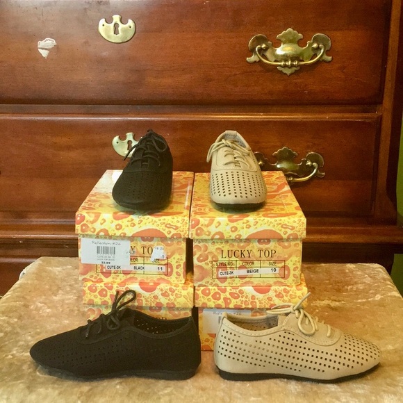 LUCKY TOP “CUTE-3K” Black Lace-Up Oxfords NIB 11 - Picture 7 of 7